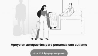 Material de apoyo en aeropuertos para casos de autismo.